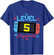 Kinder 5th Birthday Gifts Boy Girl Level 5 Freigeschaltet 2018 Gift T-Shirt - T-Shirt | Royal