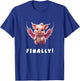 Finally, Cute Pink Pig Flying When The Pigs Fly Saying Funny T-Shirt - T-Shirt | Royal