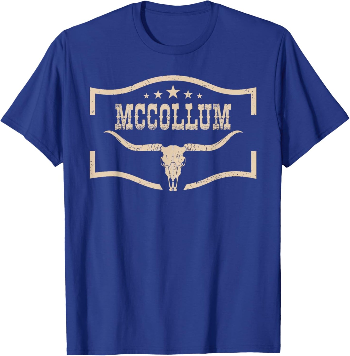Vintage McCollum Personalized, McCollum Family Pride T-Shirt - T-Shirt | Royal
