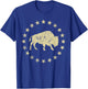 Buffalo Graphic Bison And Stars I Buffalo T-Shirt - T-Shirt | Royal