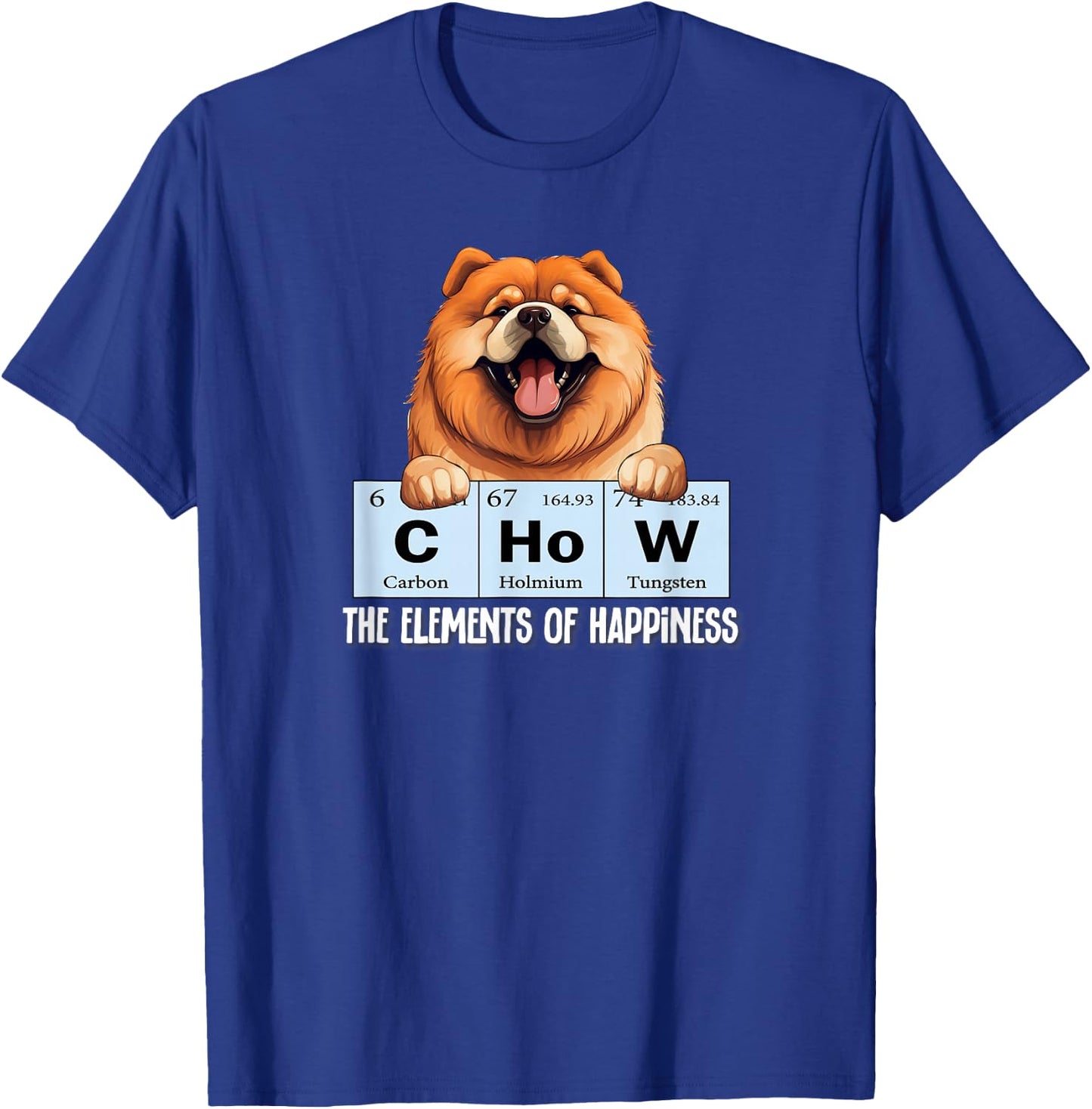& Cute Elements of Happiness Chow Chow Lover T-Shirt - T-Shirt | Royal