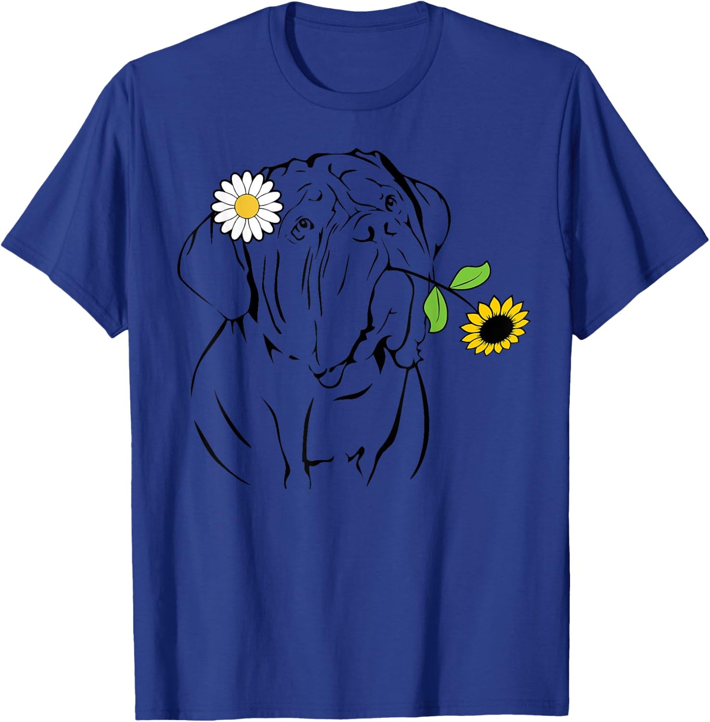 Dogue de Bordeaux mom Dogue de Bordeaux sunflower T-Shirt - T-Shirt | Royal