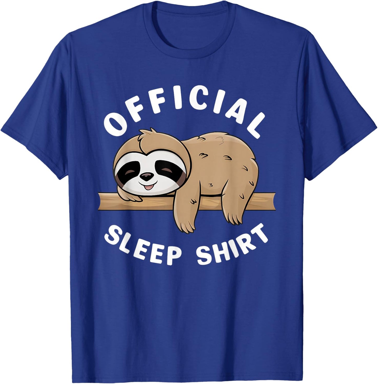 Official Sleep Shirt Sloth Pajamas Nightgown T-Shirt - T-Shirt | Royal