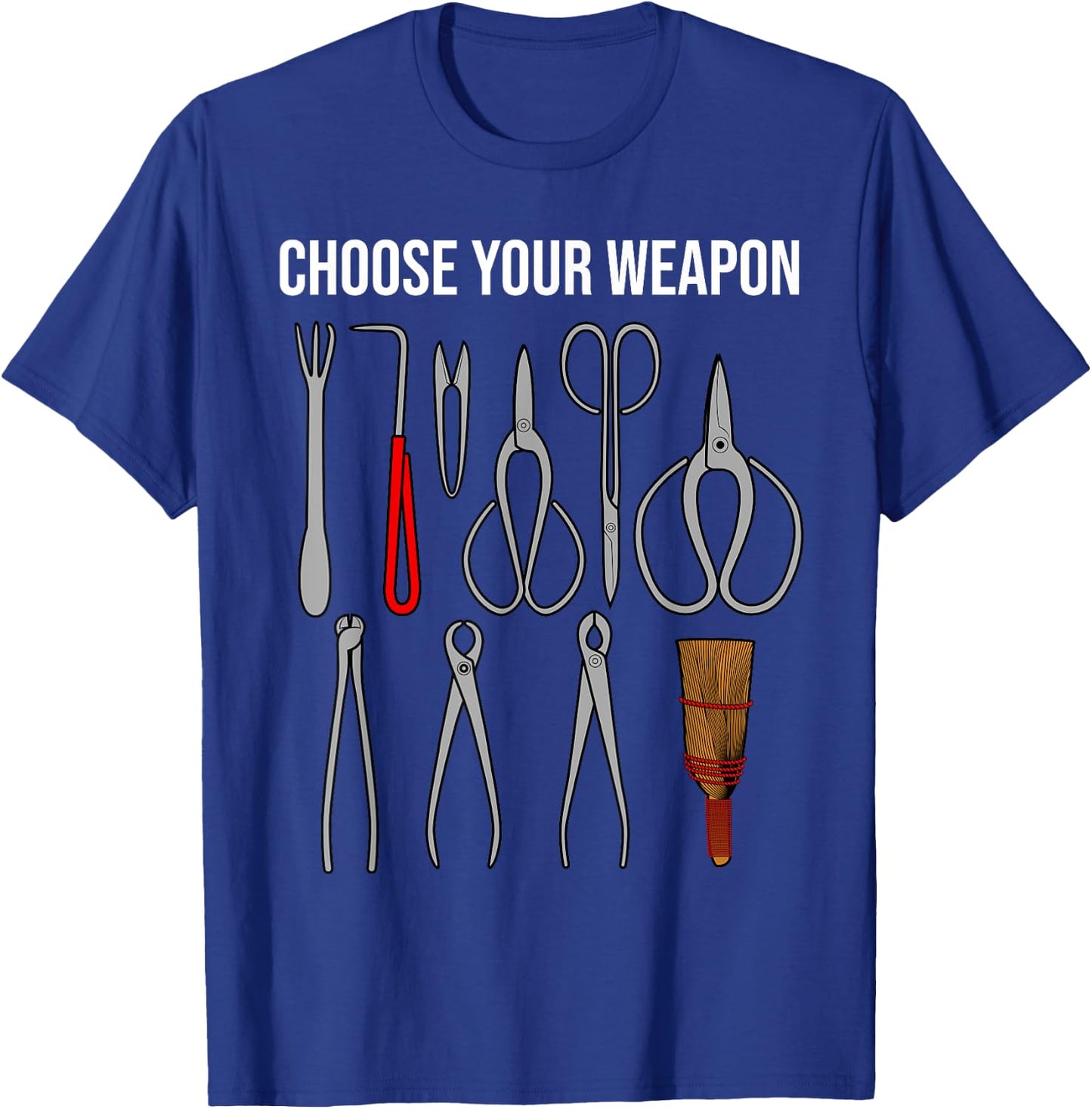 Funny Bonsai Gardening Tools Design Women Pruning T-Shirt - T-Shirt | Royal