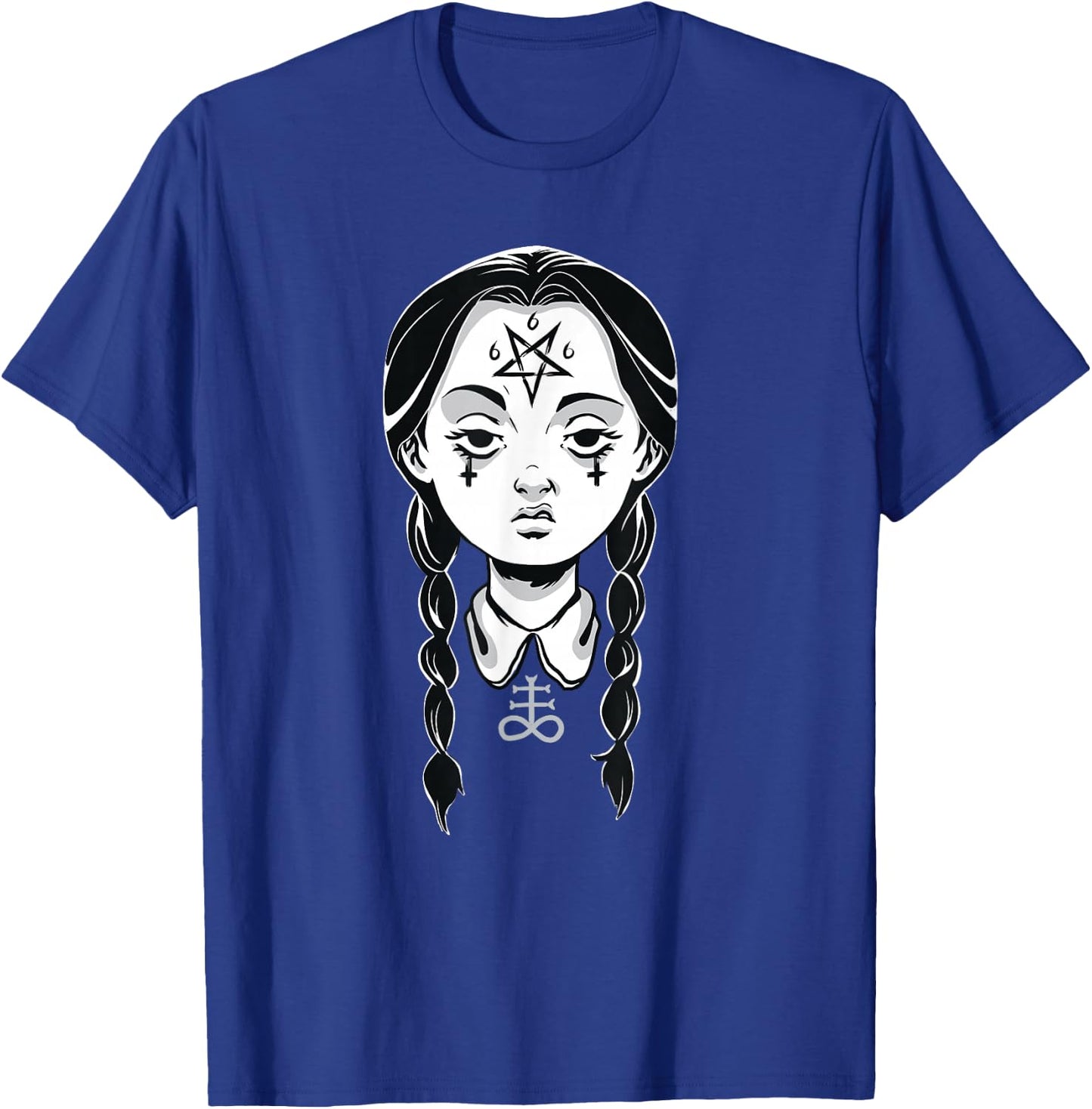 Satanic Shirt Punk Devil Goth Girl 666 Pentagram Leviathan T-Shirt - T-Shirt | Royal