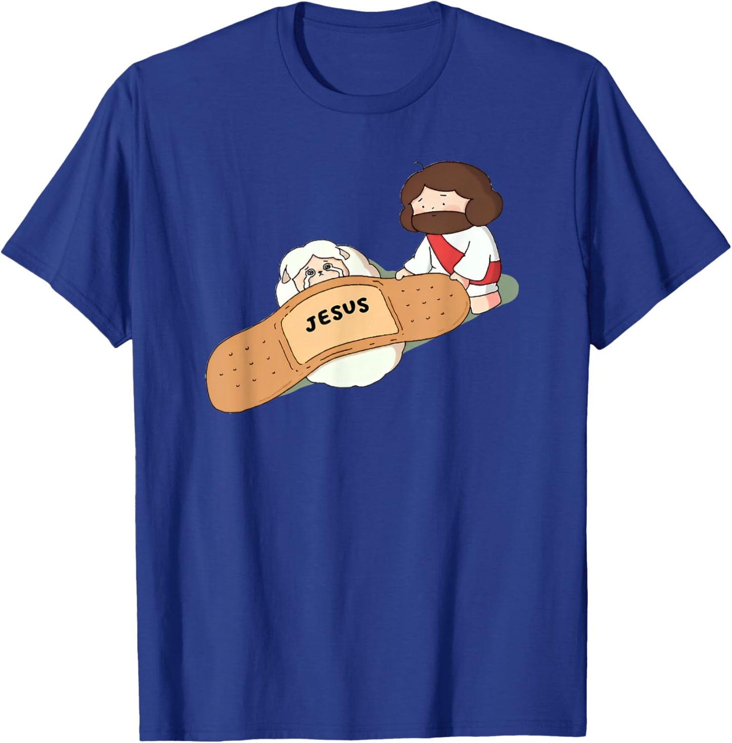 Jesus heal Funny Christian Faith Healer Healing T-Shirt - T-Shirt | Royal