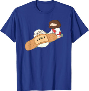 Jesus heal Funny Christian Faith Healer Healing T-Shirt - T-Shirt | Royal