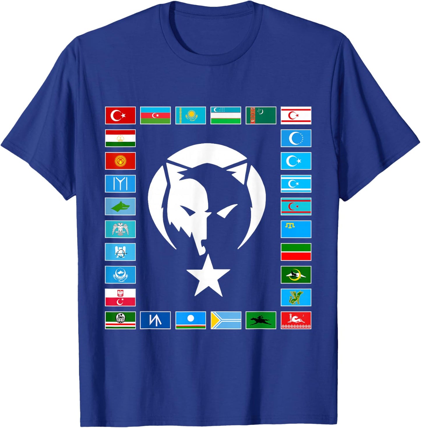 Kazakhstan,Gokturk,Turan,Turkey Flag,Turk Bayragi,Turkiye. T-Shirt - T-Shirt | Royal