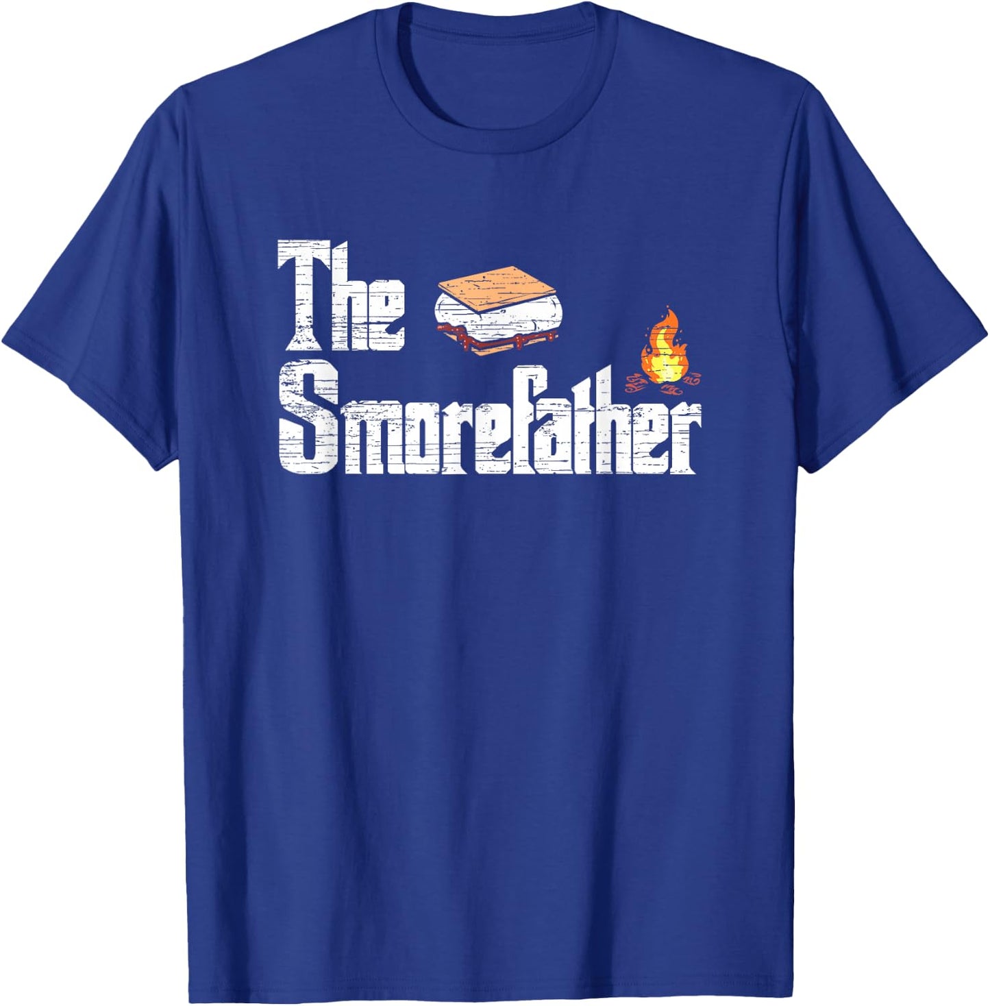 The Smorefather - Funny Smore Campfire T-Shirt - T-Shirt | Royal