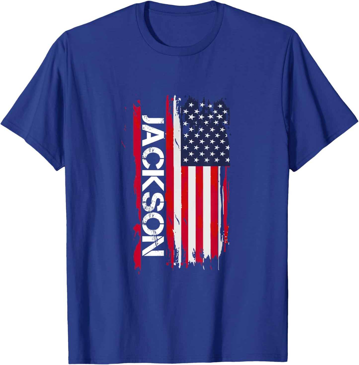 Jackson City USA Black -Adults Small Classic Fit Short Sleeve Love Theme T-Shirt - T-Shirt | Royal
