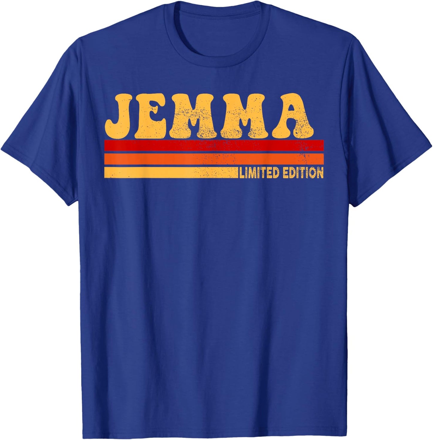 Jemma Name Personalized Cute Idea Women Vintage Jemma T-Shirt - T-Shirt | Royal