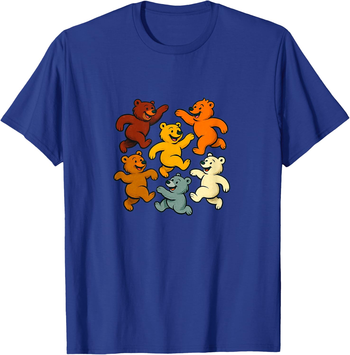 Ours, drapeau d'ours, ours dansant, drôle, ours fierté, fierté T-Shirt - T-Shirt | Royal