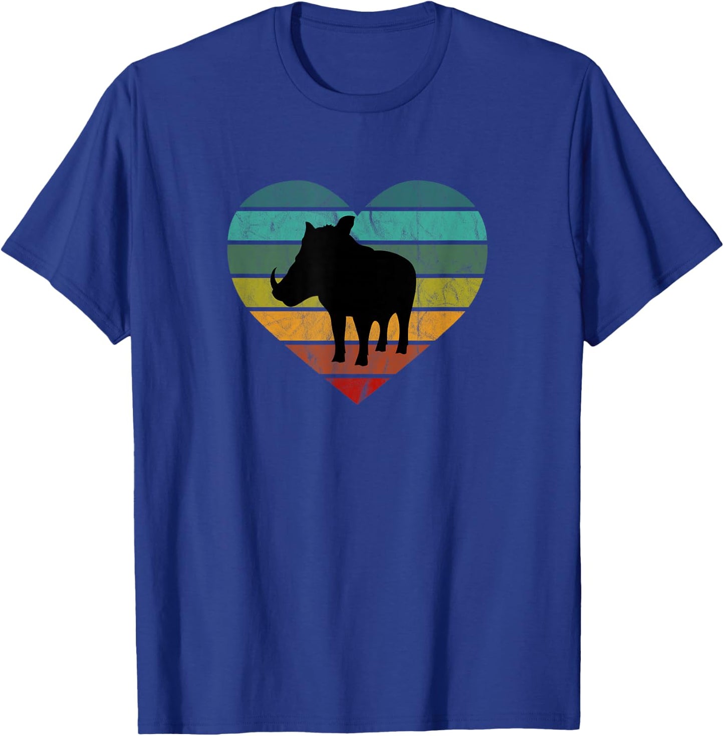 I Love Warthogs in Africa Heart Wilderness Serengeti T-Shirt - T-Shirt | Royal