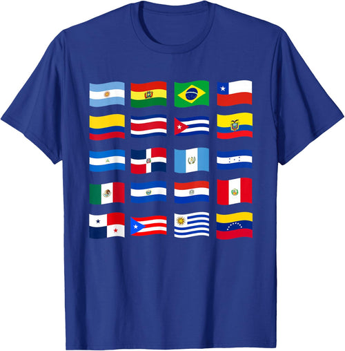 Hispanic Heritage Month National Latino Countries Flags