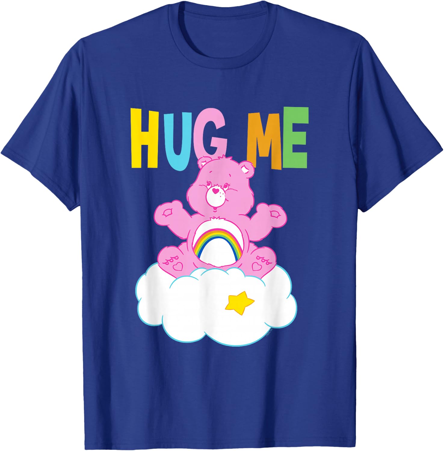 Care Bears Hug Me Cheer Bear Cloud Cute Cartoon T-Shirt - T-Shirt | Royal