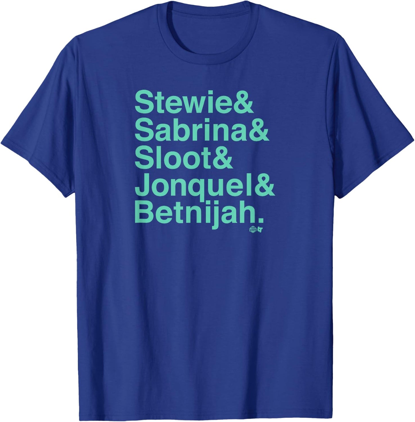 Stewie & Sabrina & Sloot & Jonquel & Betnijah -NY Basketball T-Shirt - T-Shirt | Royal