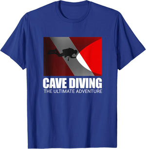 Cave Lamp Diving Ocean Freediving Sea Apnea Dive Gift T-Shirt - T-Shirt | Royal