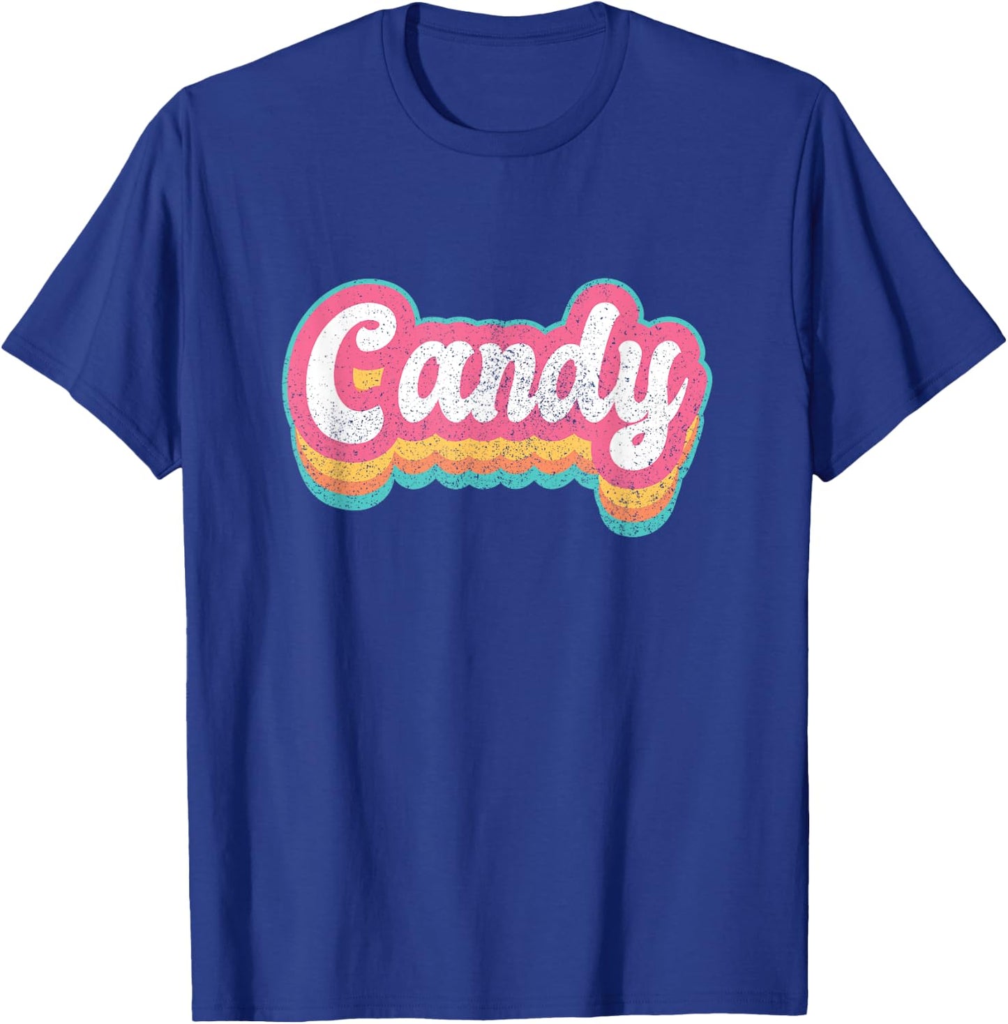 Candy First Name Girl Vintage 70s 80s Personalized T-Shirt - T-Shirt | Royal
