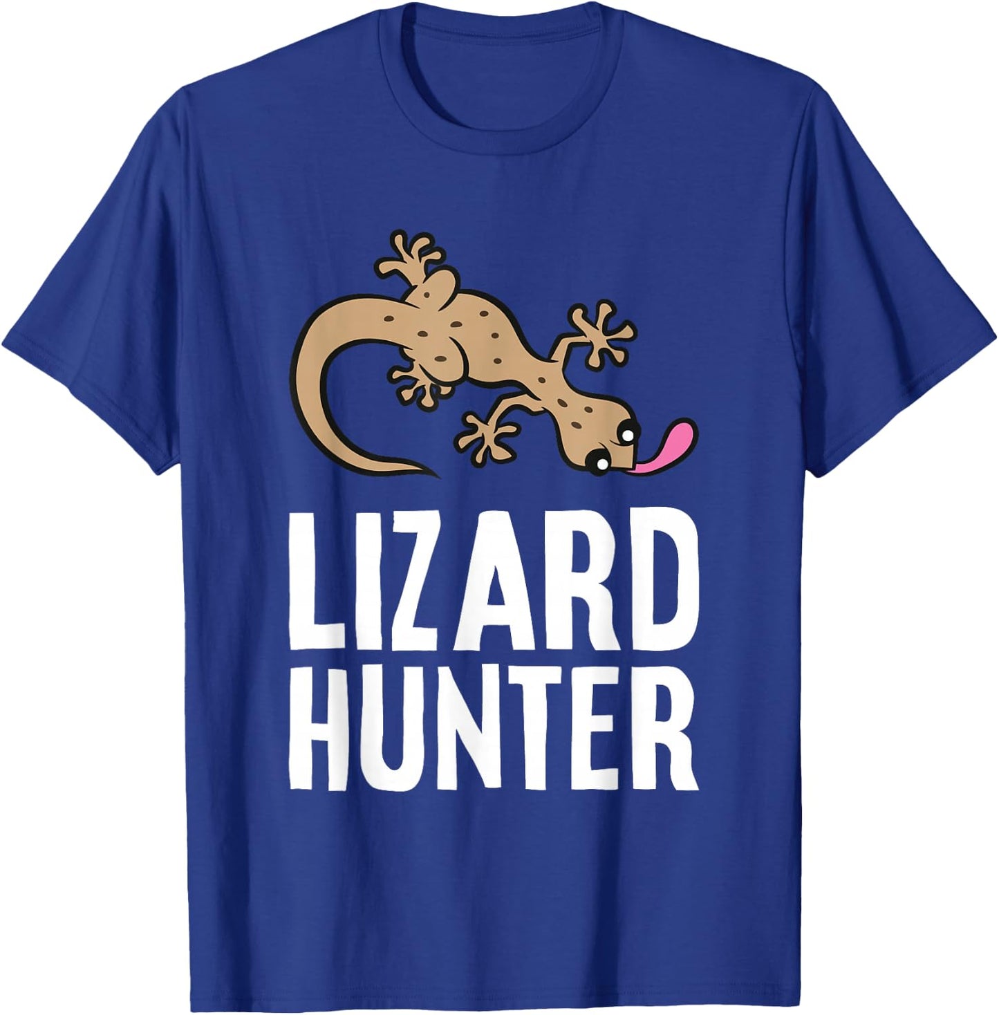 Lizard Catcher Reptile Funny Lizard Hunter T-Shirt - T-Shirt | Royal