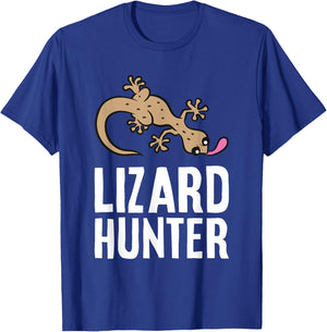 Lizard Catcher Reptile Funny Lizard Hunter T-Shirt - T-Shirt | Royal