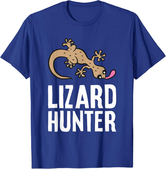 Lizard Catcher Reptile Funny Lizard Hunter T-Shirt - T-Shirt | Royal