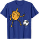 Hanukkah Dreidel Football Chanukah Jewish Men Boys Kids T-Shirt - T-Shirt | Royal