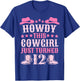 12yr Birthday Cowgirl Western 12 Year Old Girl 12th Birthday T-Shirt - T-Shirt | Royal