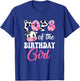 Pops Of The Birthday Girl Farm Cow 1St Birthday Girl T-Shirt - T-Shirt | Royal