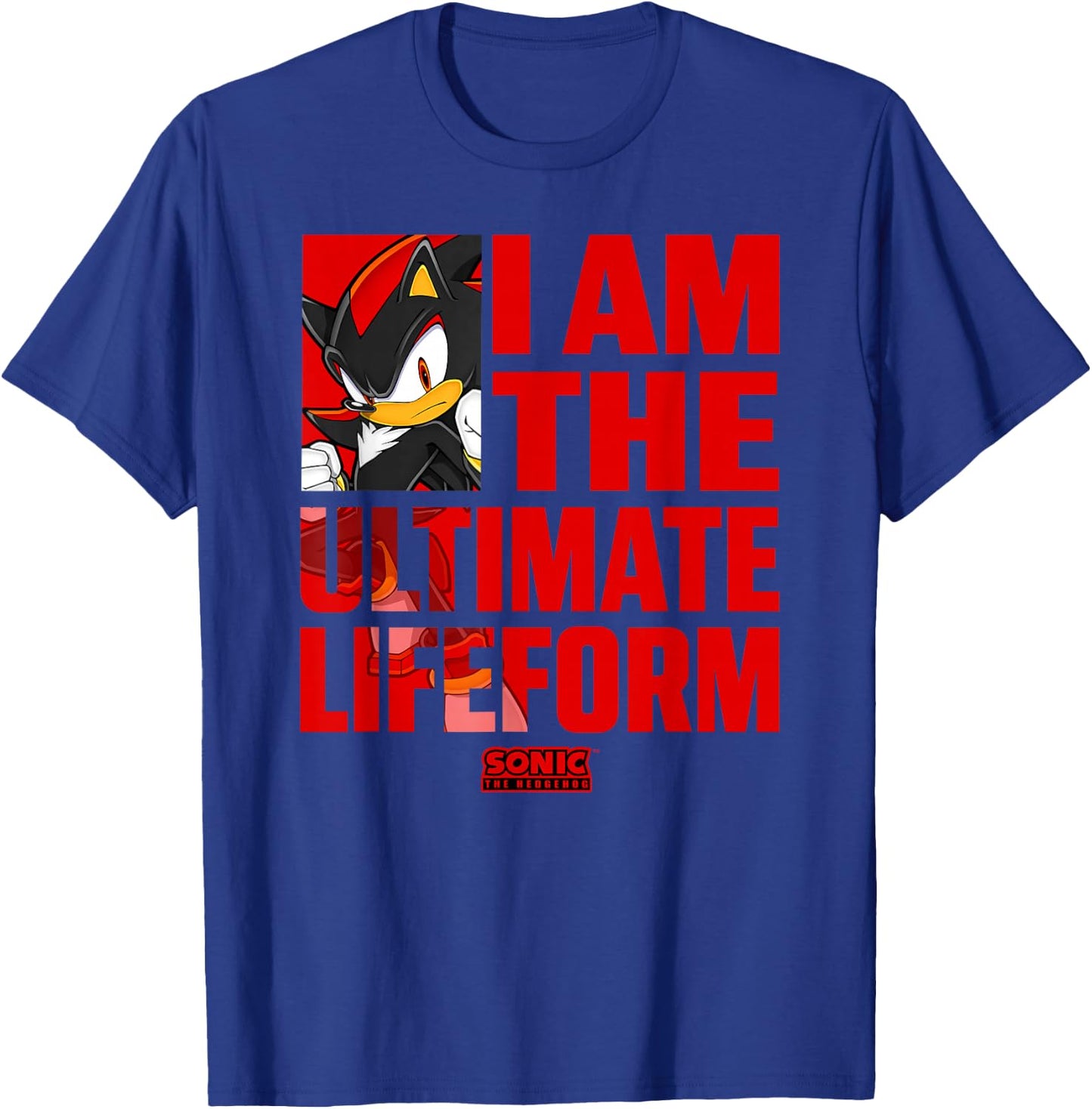 Sonic The Hedgehog Father's Day I Am The Ultimate Lifeform T-Shirt - T-Shirt | Royal