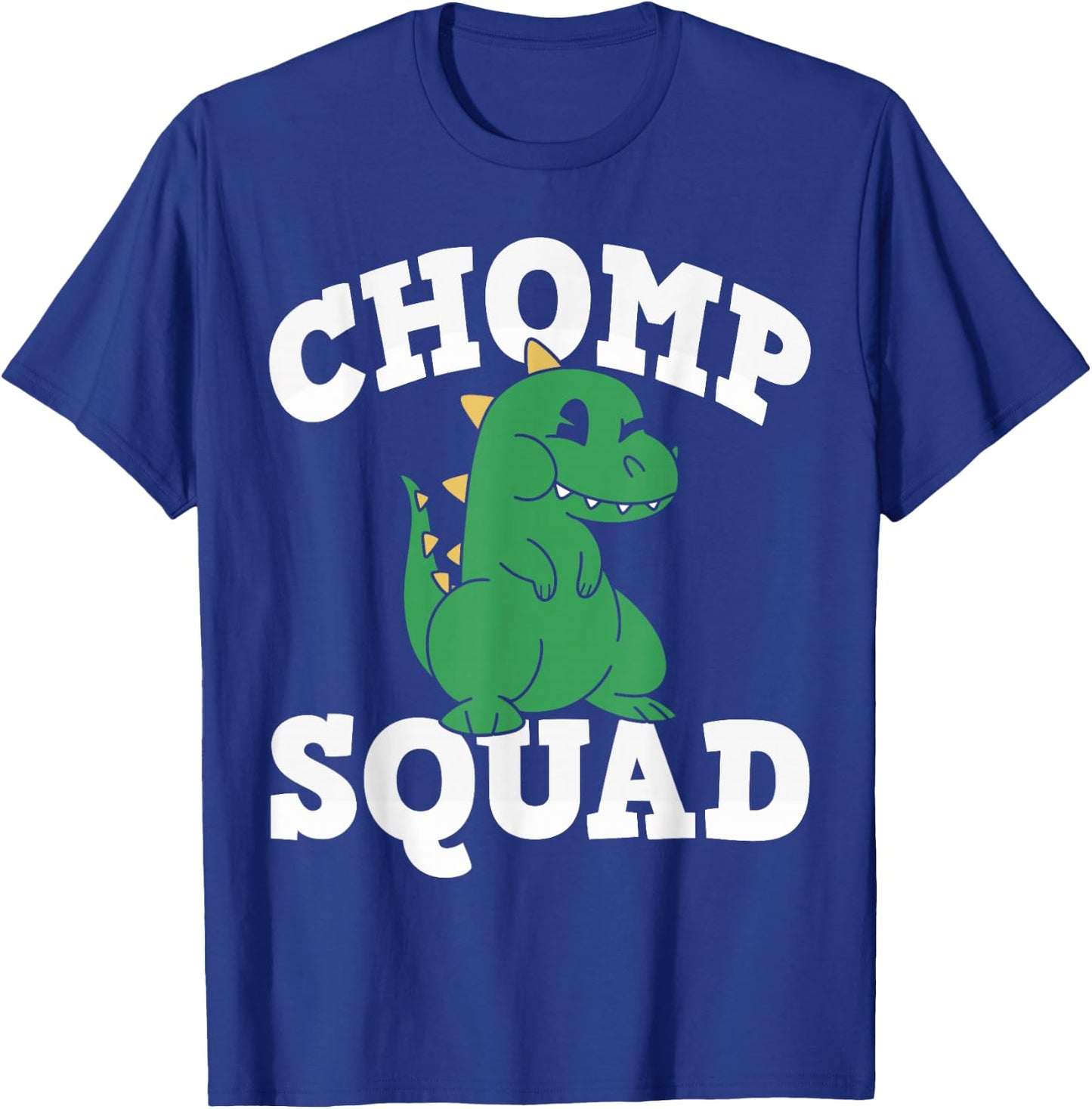Chomp Squad Dinosaur Dino Birthday T-Shirt - T-Shirt | Royal