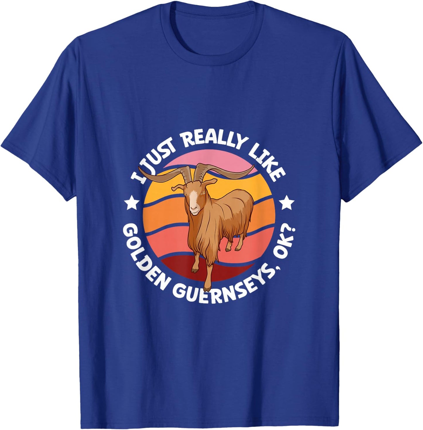 I just really like my Golden Guernsey T-Shirt - T-Shirt | Royal