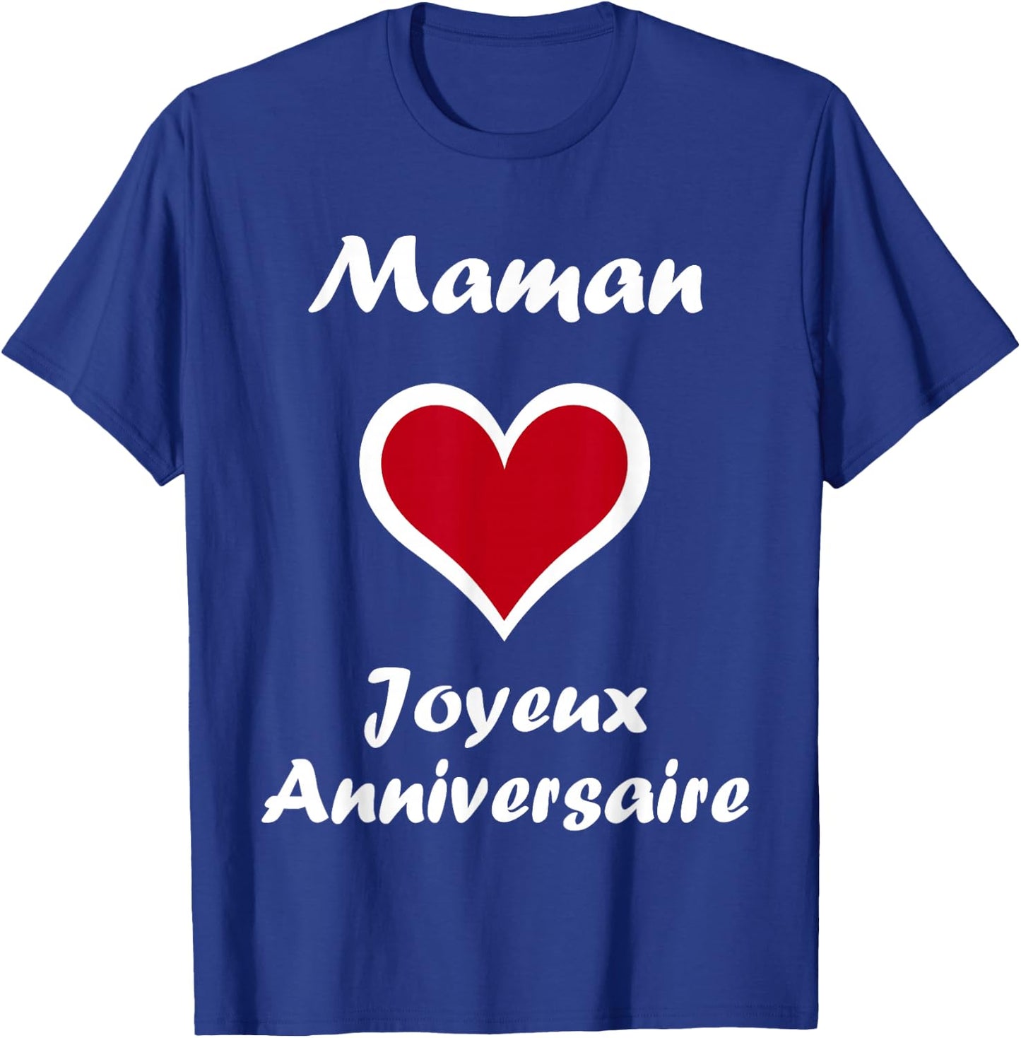 Cute Little Kid Love Happy Birthday Mom , Black, S T-Shirt - T-Shirt | Royal