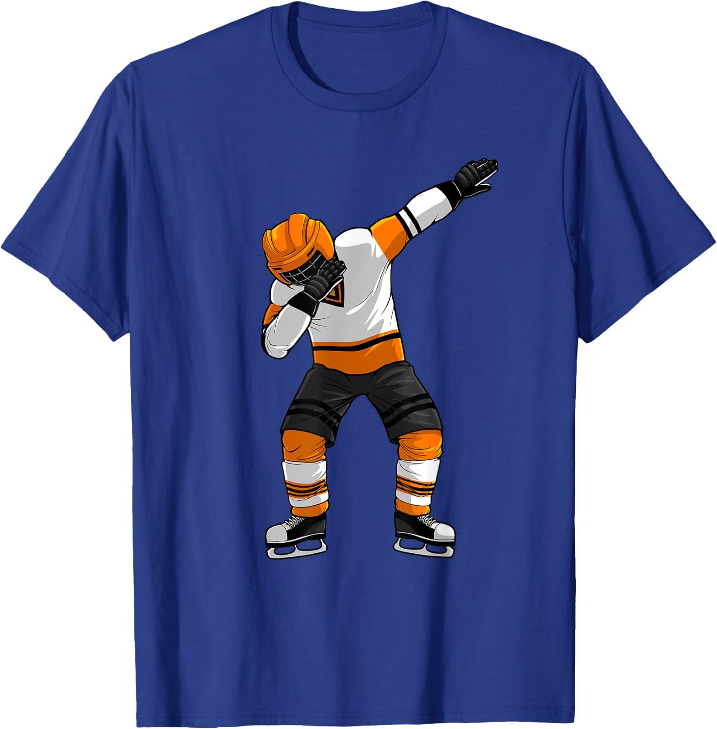 Cool Dabbing Ice Hockey Art Boys Ice Hockey Goalie T-Shirt - T-Shirt | Royal