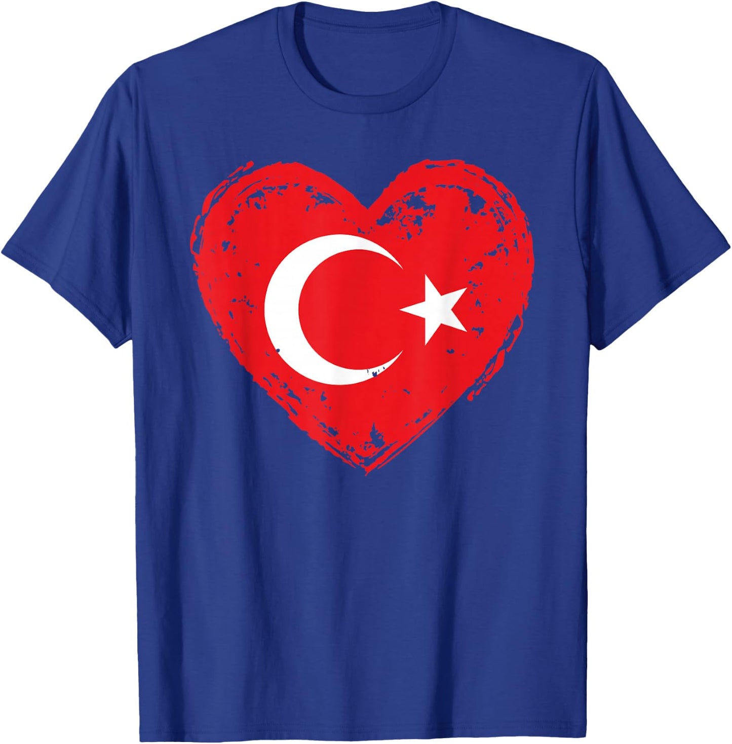 Türkiye In My Heart Turkish Flag Proud Turk Patriotic Turkey T-Shirt - T-Shirt | Royal