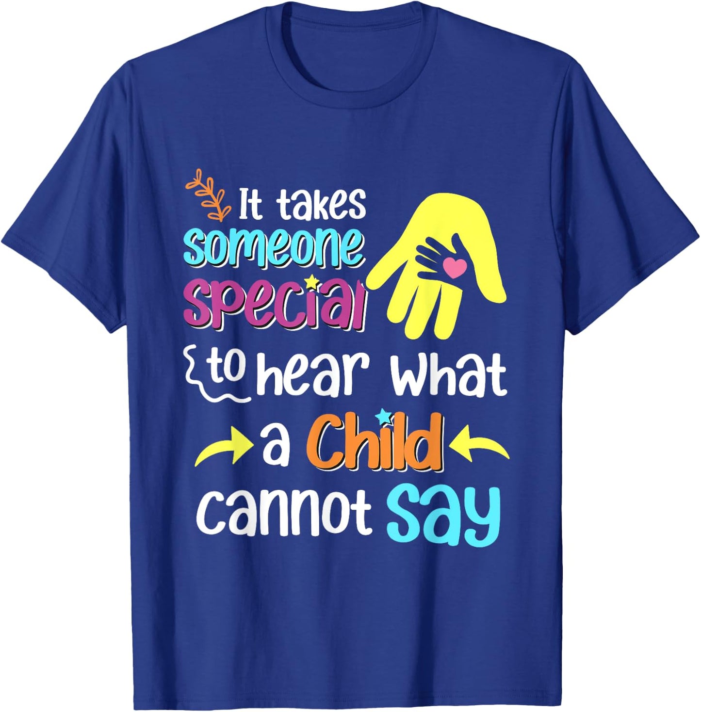 Special Ed Paraprofessional Teacher Education Women Girls Kids T-Shirt - T-Shirt | Royal