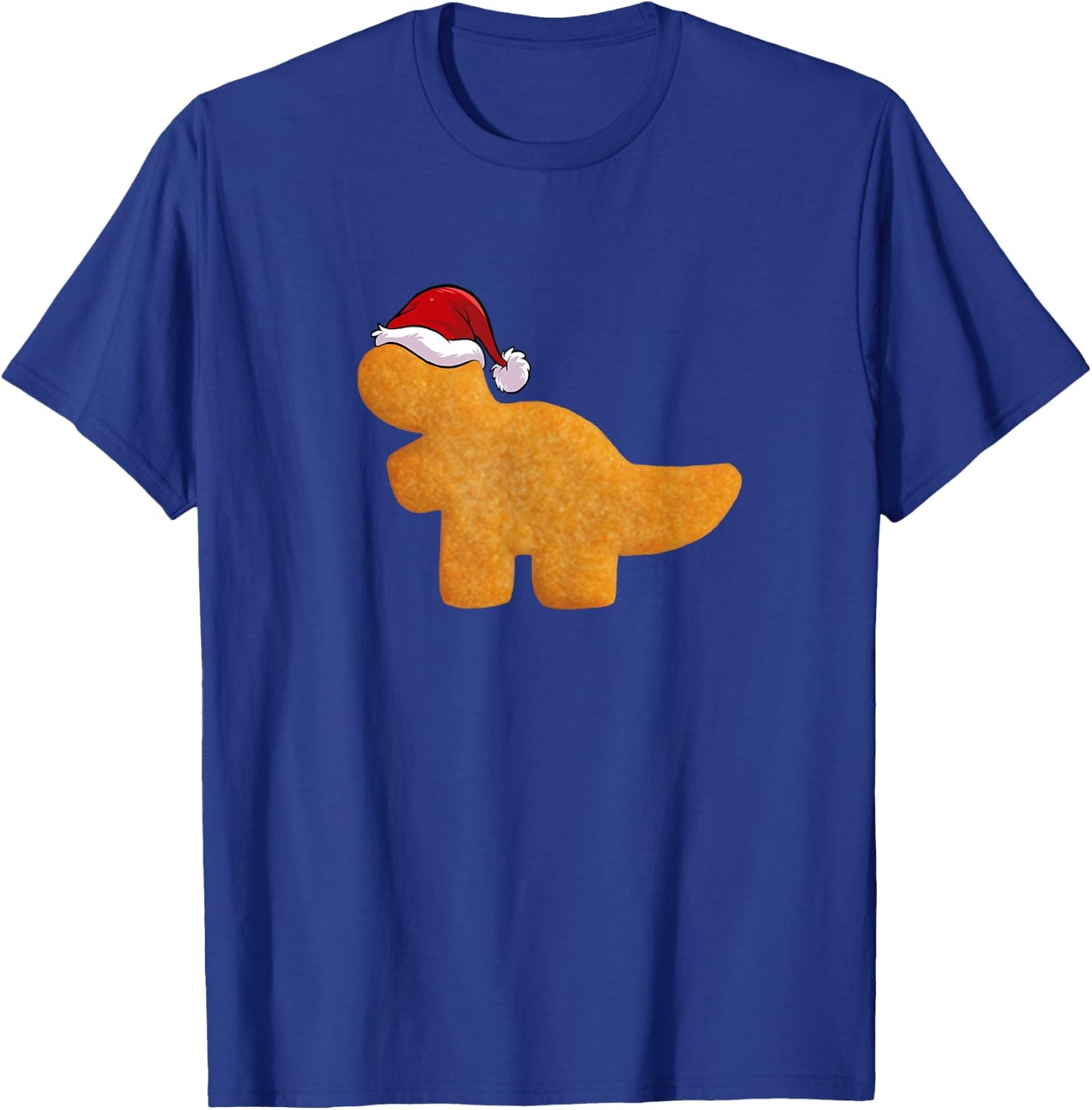 Dino T-Rex Chicken Nugget | Funny Tyrannosaurus Christmas T-Shirt - T-Shirt | Royal