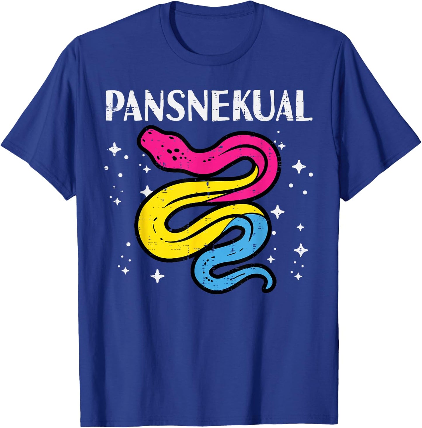 Pansexual Snake Pansnekual Pan Pride Flag Lgbt Men Women Kid T-Shirt - T-Shirt | Royal