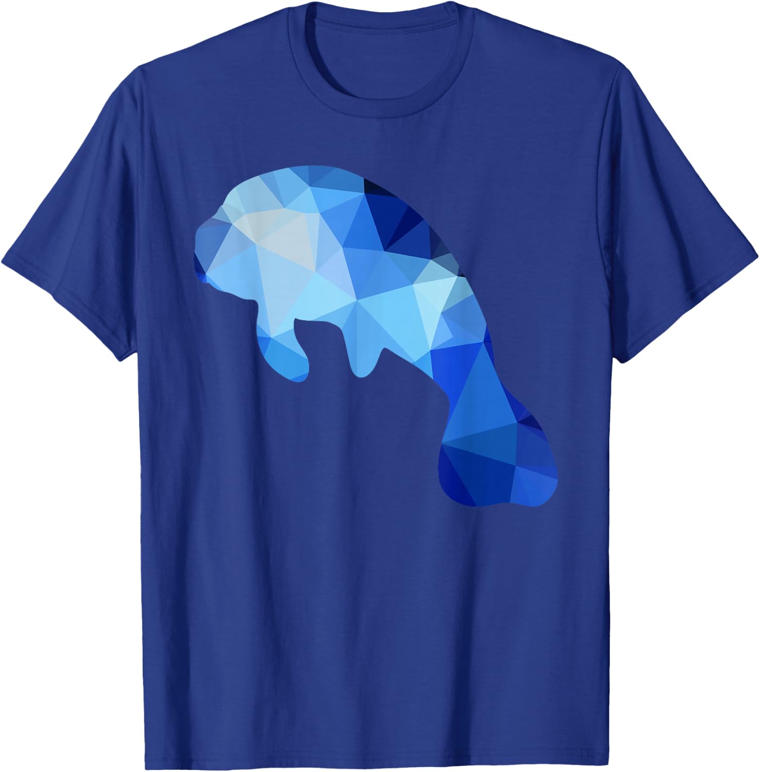 Dugong Manatee Sea Cow Oceanologist Geometry T-Shirt - T-Shirt | Royal