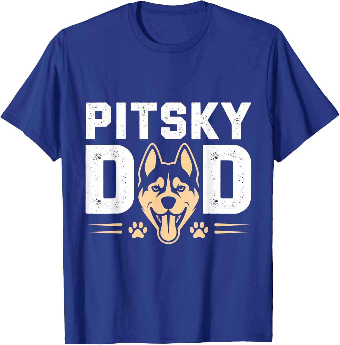 Pitsky Dad Father's Day T-Shirt - T-Shirt | Royal