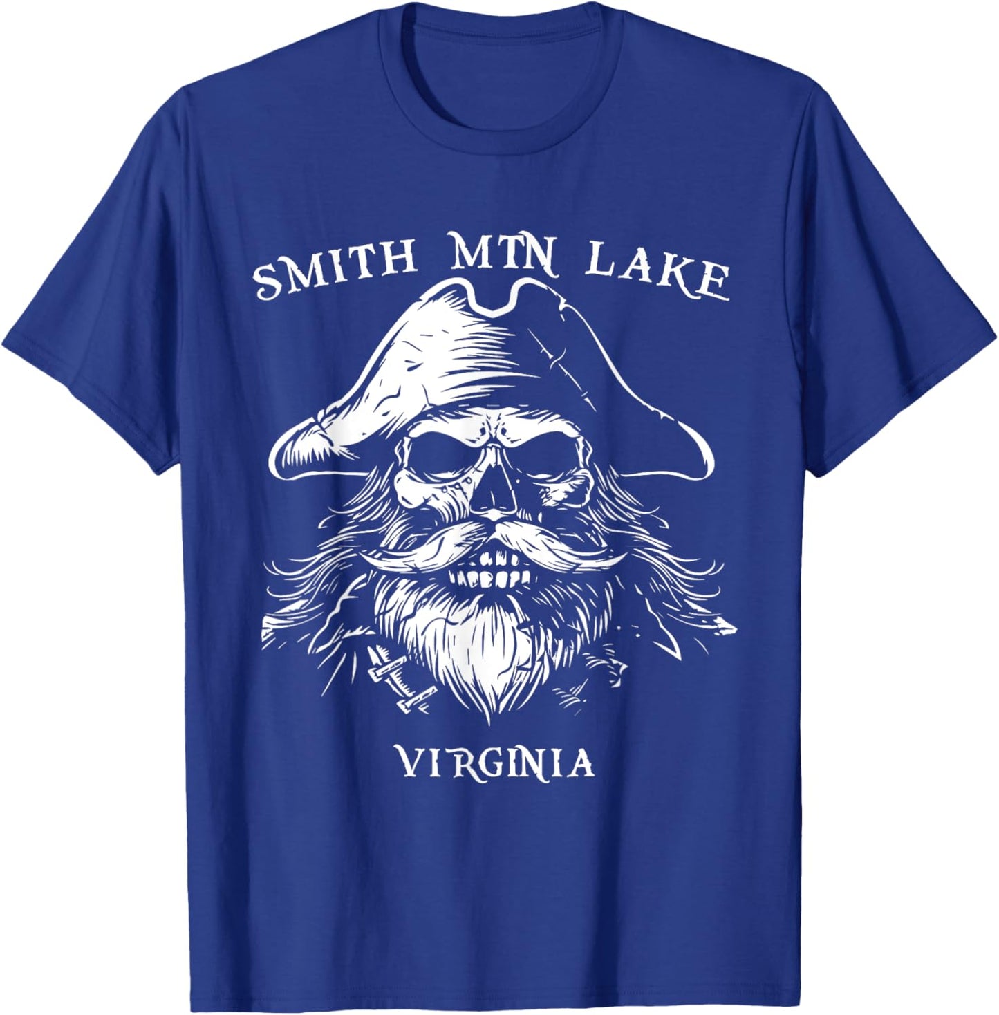 SML Smith Mountain Lake Retro Pirate T-Shirt - T-Shirt | Royal