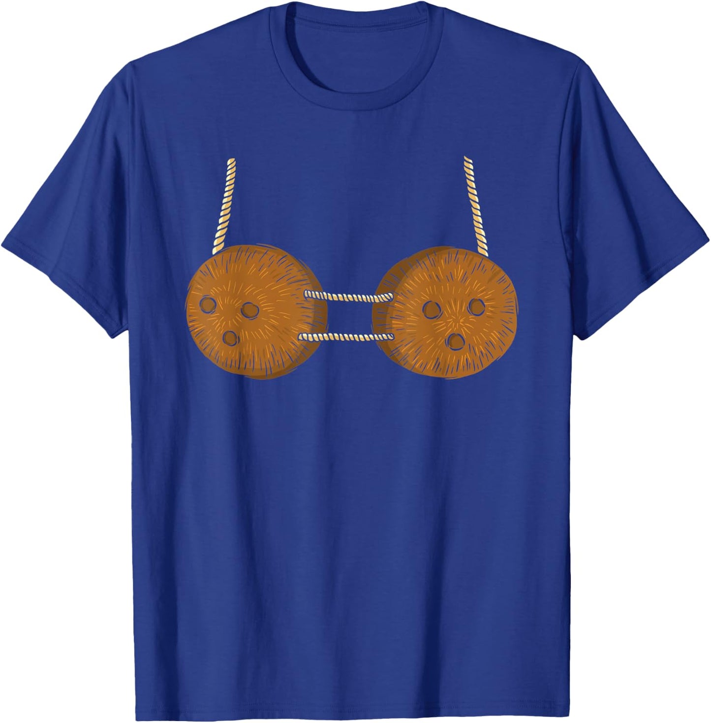 Coconut Bra Summer Beach Halloween Costume T-Shirt - T-Shirt | Royal