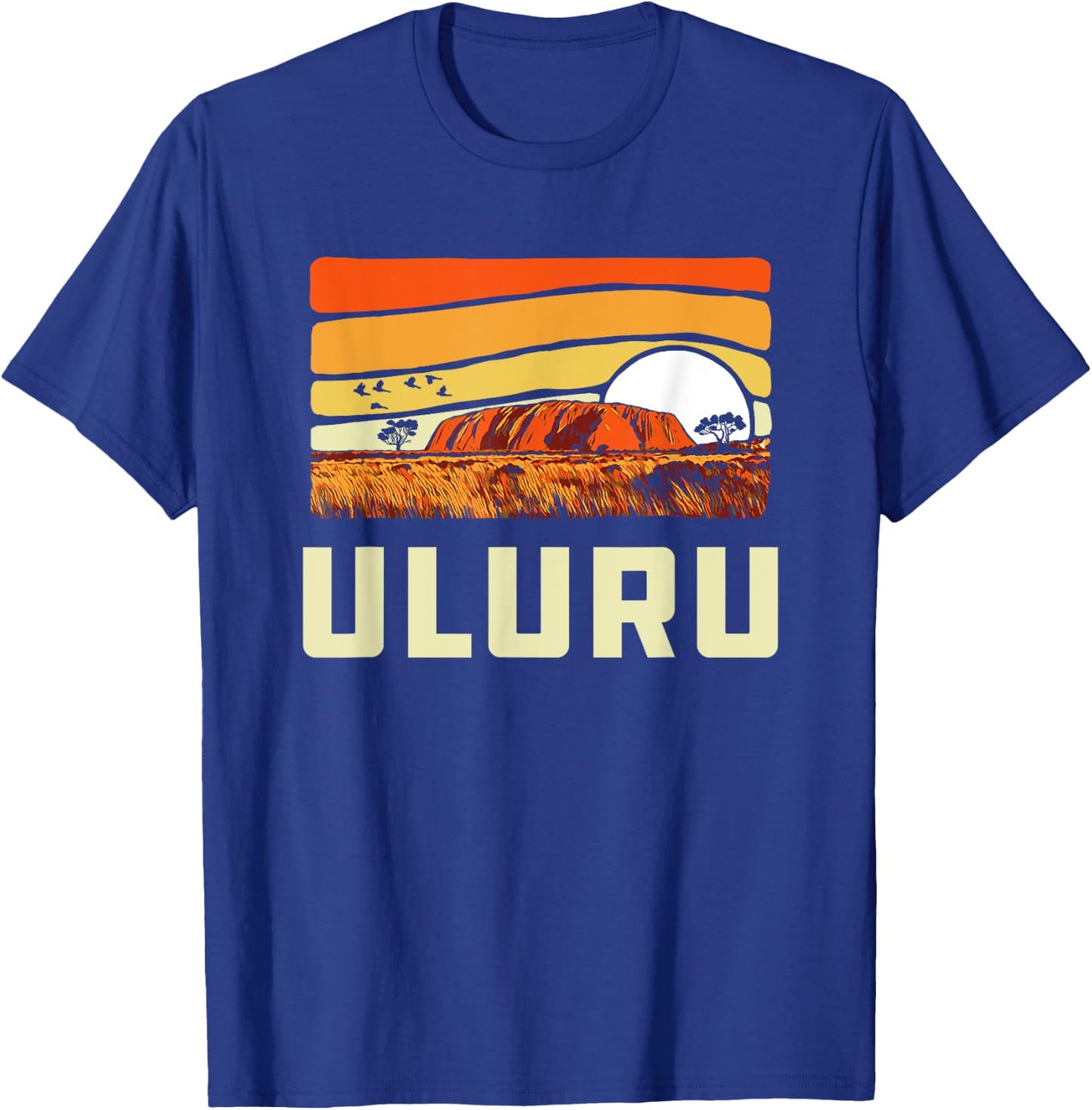 Ayers Rock Uluru Australia Landmark Vintage 80s T-Shirt - T-Shirt | Royal
