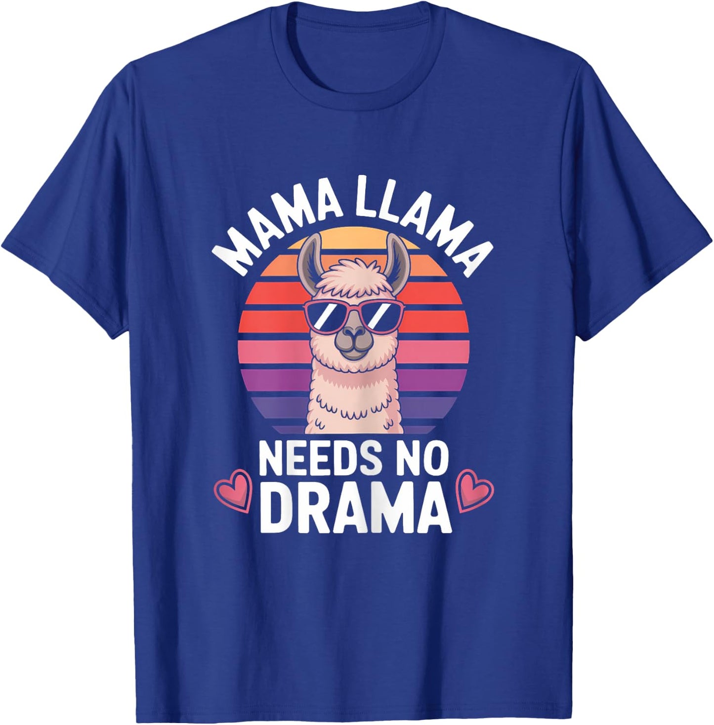 Mama Llama Funny Llama T-Shirt - T-Shirt | Royal