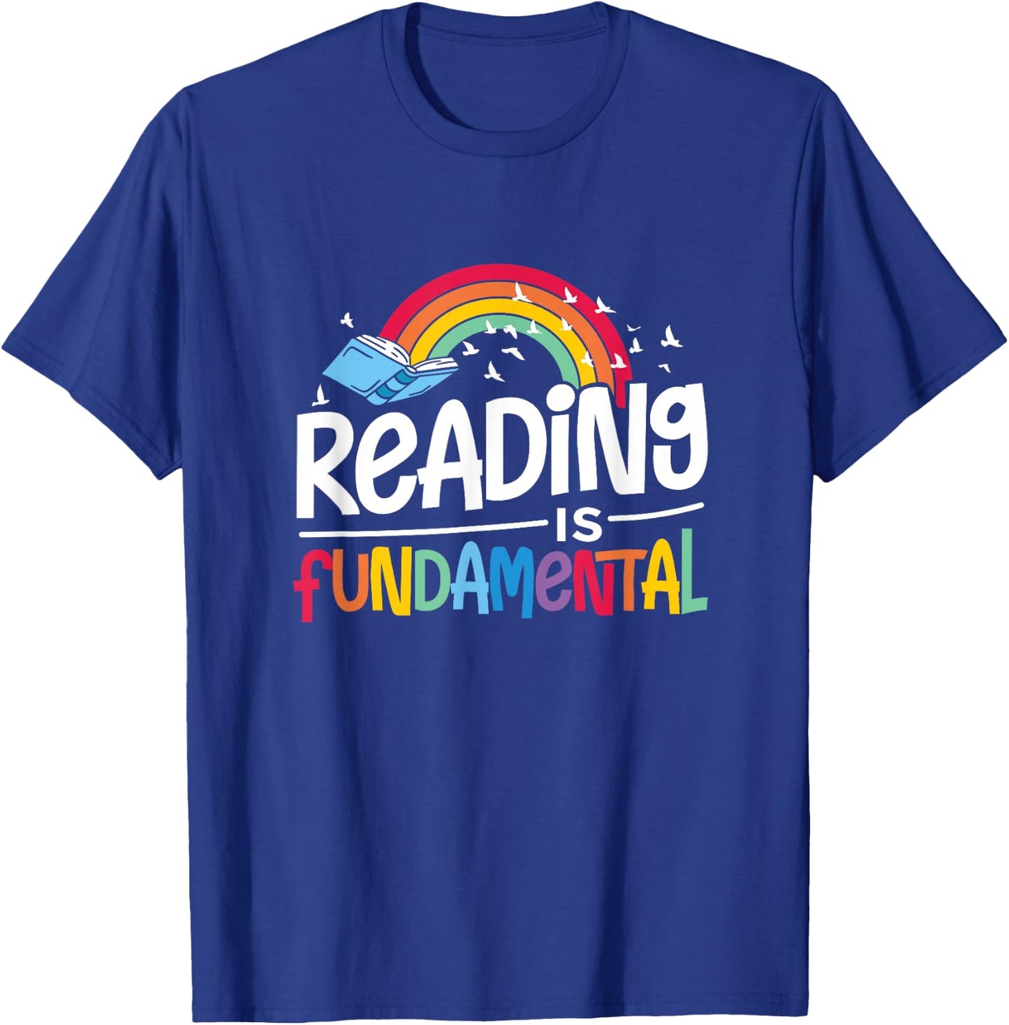 Reading is Fundamental Poetry, Bookworm And Book Reader T-Shirt - T-Shirt | Royal