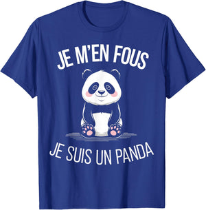 Je M'en Fous Je Suis Un Panda Animal Gift Child Christmas T-Shirt - T-Shirt | Royal