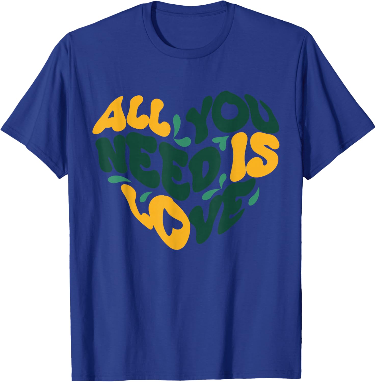 Herzform mit Aufschrift "All You Need Is Love" T-Shirt - T-Shirt | Royal