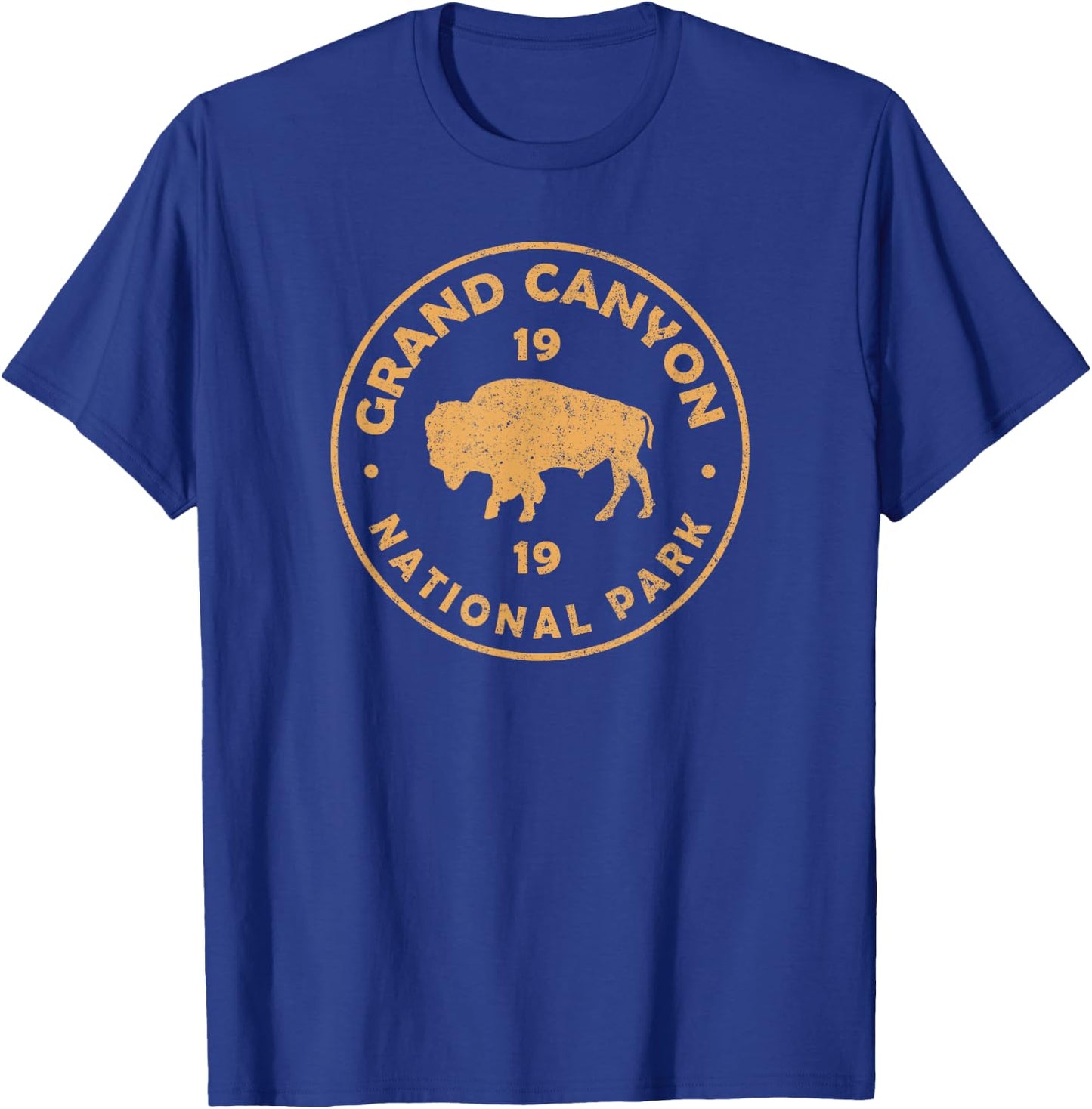 Grand Canyon National Park Arizona Women Men Buffalo Graphic T-Shirt - T-Shirt | Royal