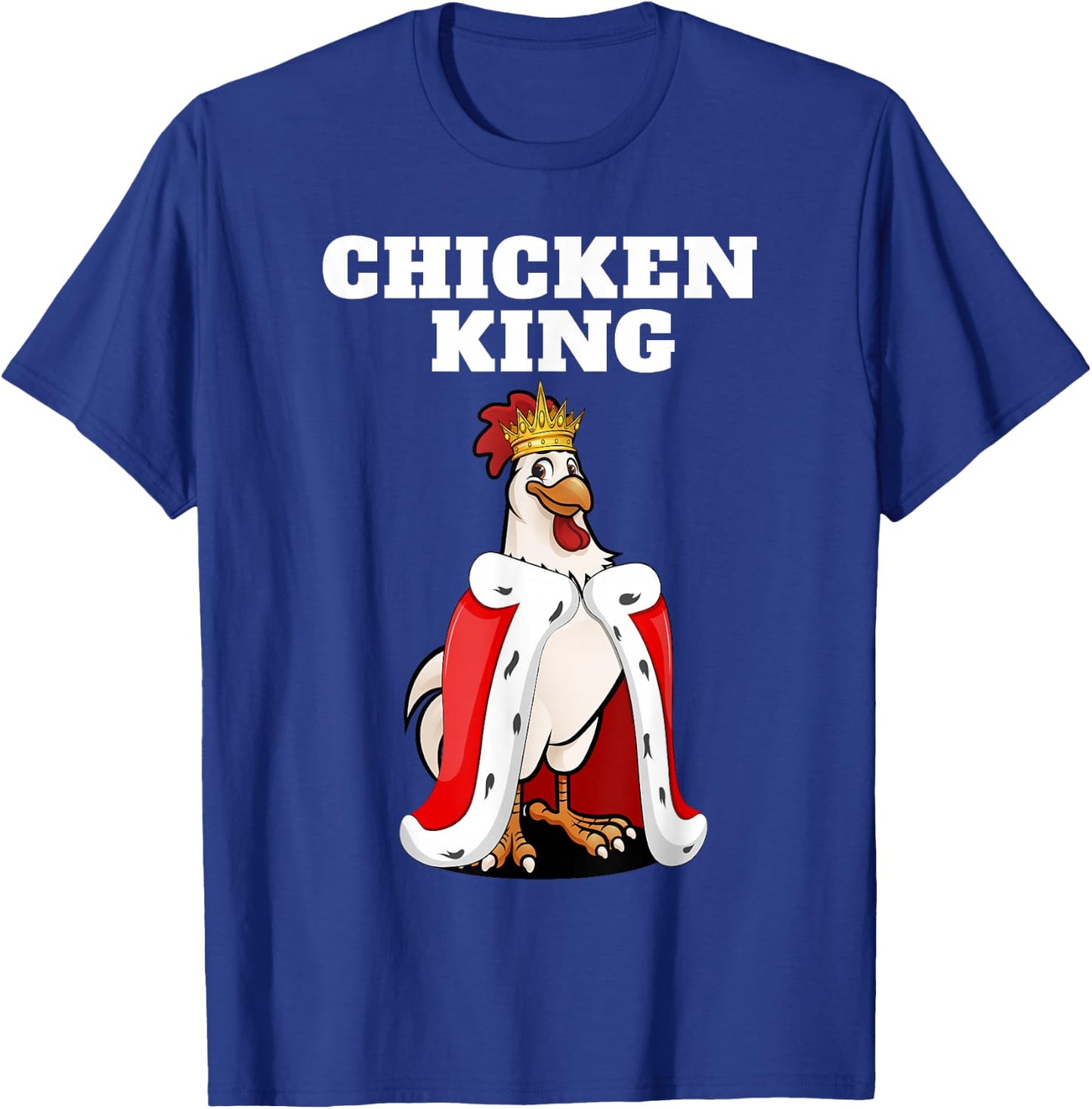 Chicken King Herren-Hemd für Hühnerliebhaber, Haustier-Huhn T-Shirt - T-Shirt | Royal