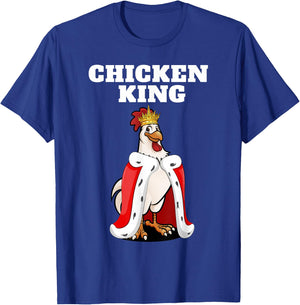 Chicken King Herren-Hemd für Hühnerliebhaber, Haustier-Huhn T-Shirt - T-Shirt | Royal