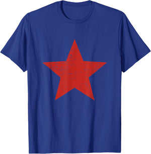 Rock Band Music Grunge Alternative Distressed Red Star 90s T-Shirt - T-Shirt | Royal